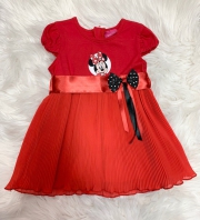 Piros Minnie-s kis ruha 86-os méret 