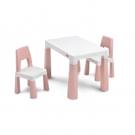 Gyerekasztal 2 székkel szett Pink